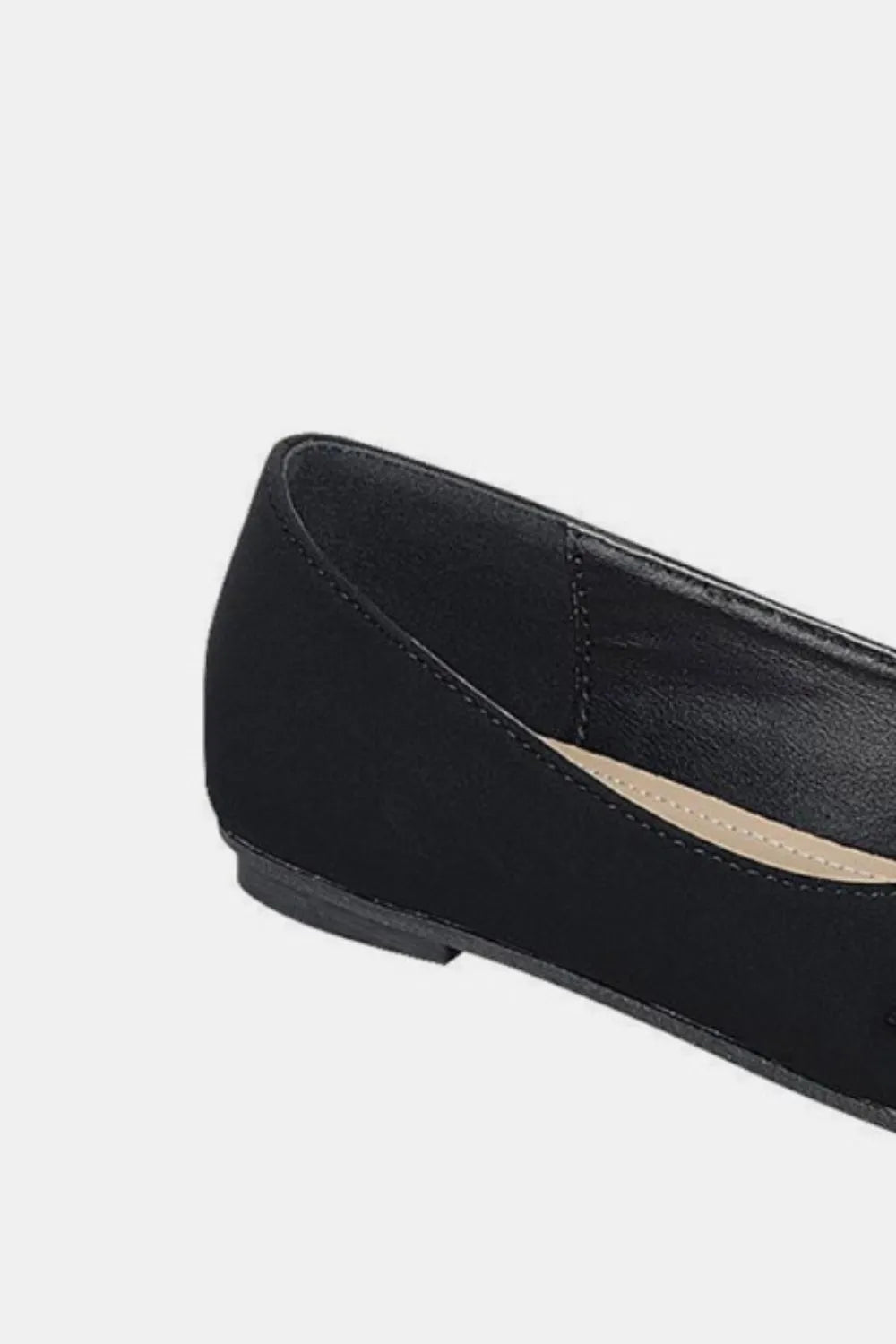 Forever Link Slip On Rhinestone Buckle Ballet Flats - cas7m
