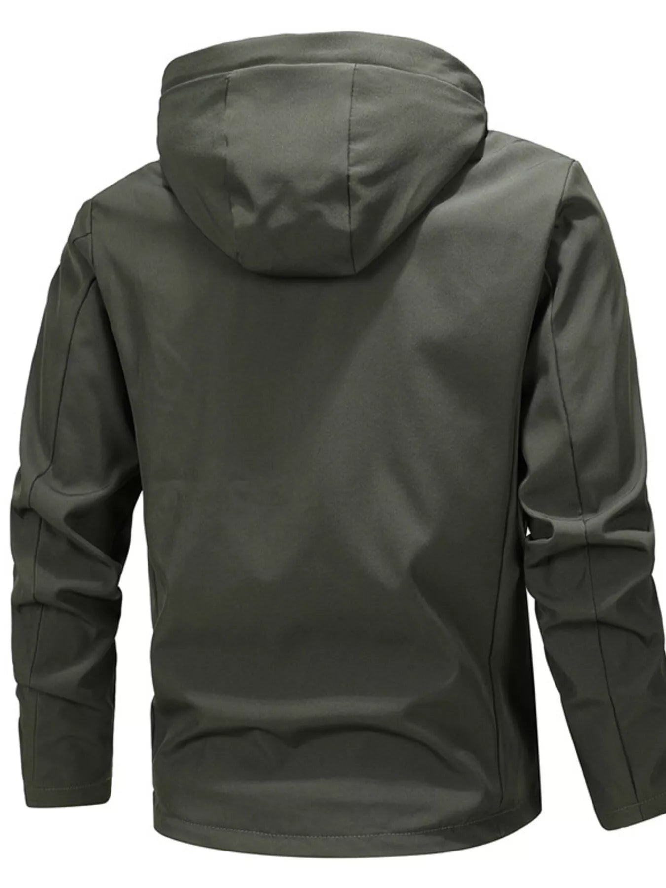 Men's Lightweight Nylon Zip Jacket with Pockets - cas7m