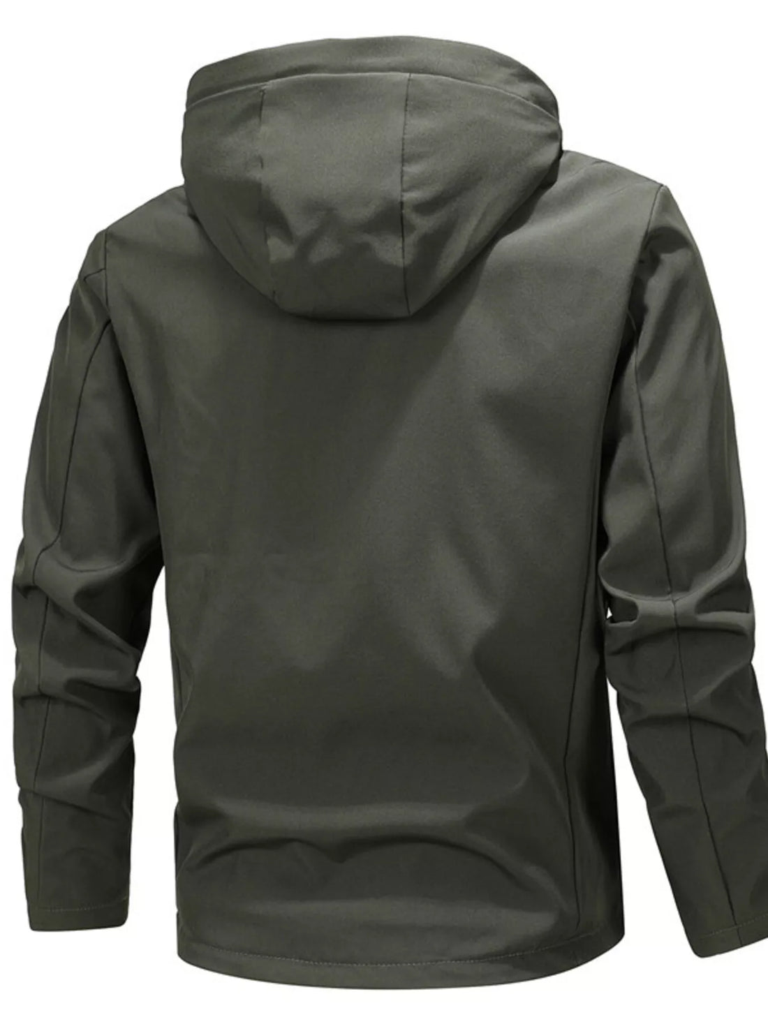 Men's Lightweight Nylon Zip Jacket with Pockets - cas7m