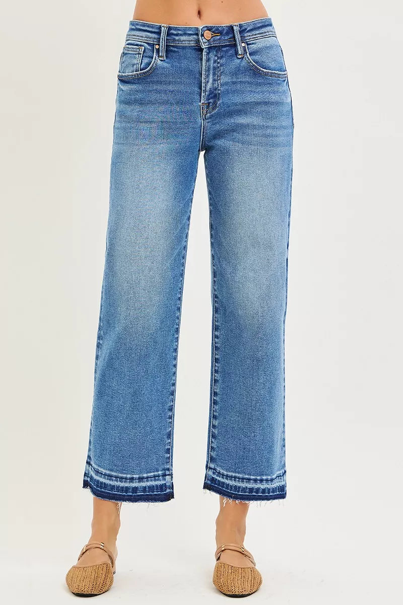 RISEN Full Size Slouchy Cropped  Boyfriend Jeans Plus Size - cas7m