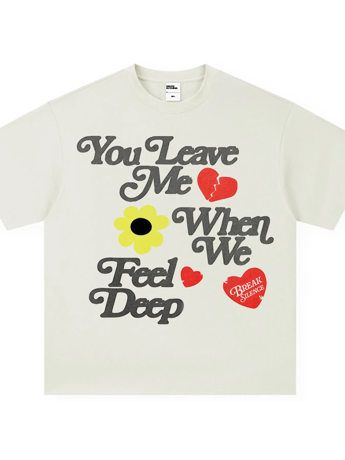 Men's Letter Graphic Round Neck T-Shirt - cas7m