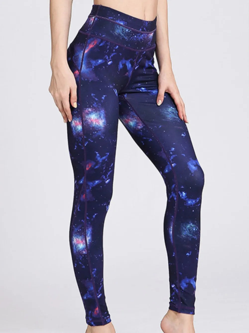 Ultra-Stretch Basic Yoga Pants - Polyester Spandex Blend - cas7m
