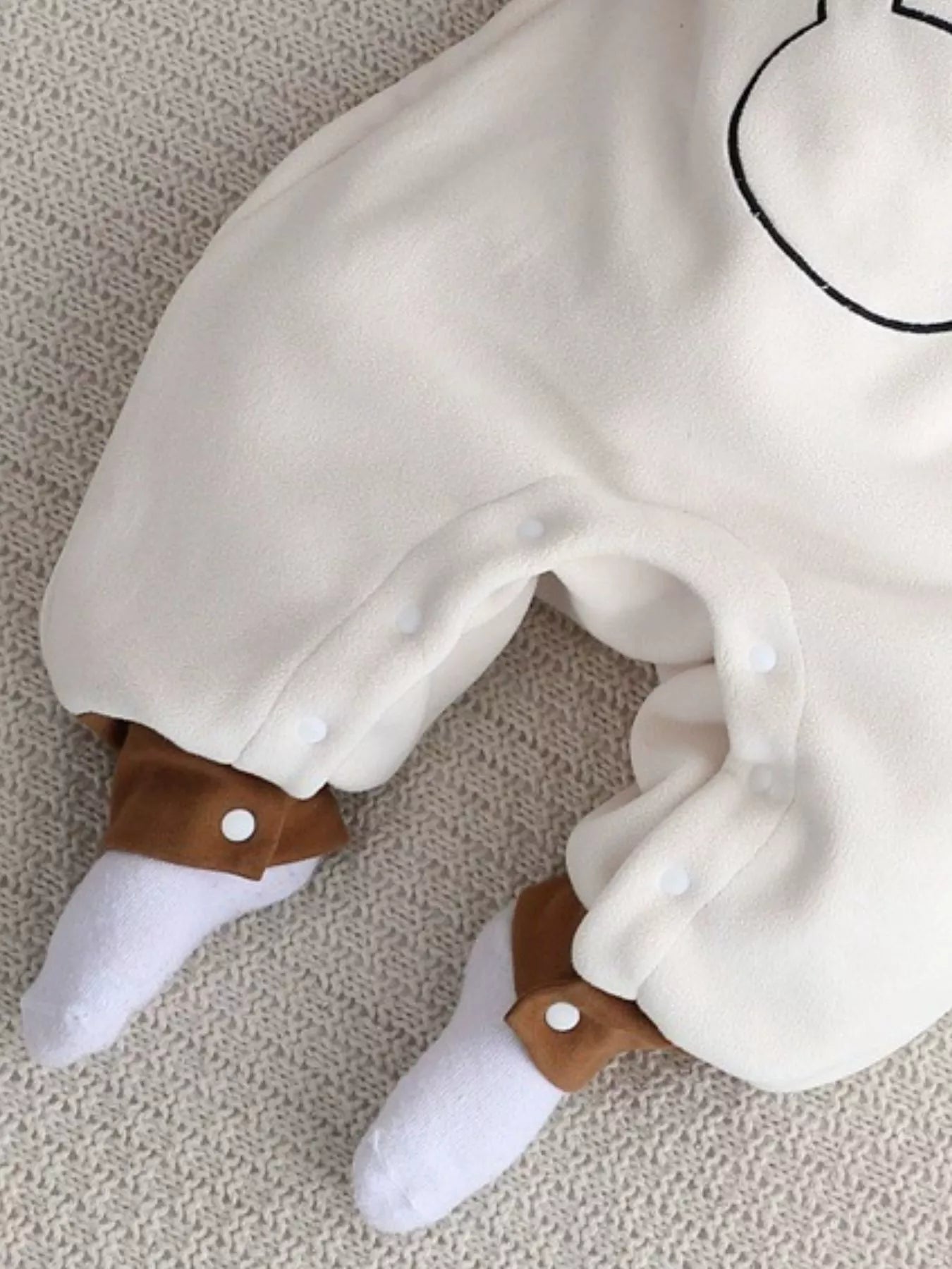 Children's Cute Bear Long Sleeve One-Piece - cas7m