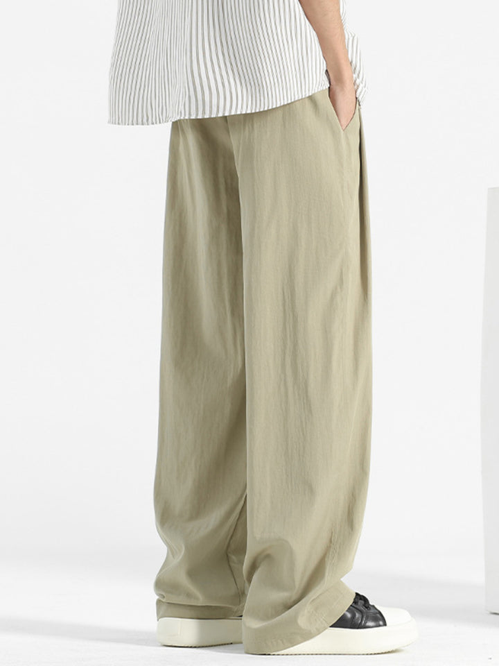 Men's Plus Size Loose Fit Drawstring Casual Pants - cas7m