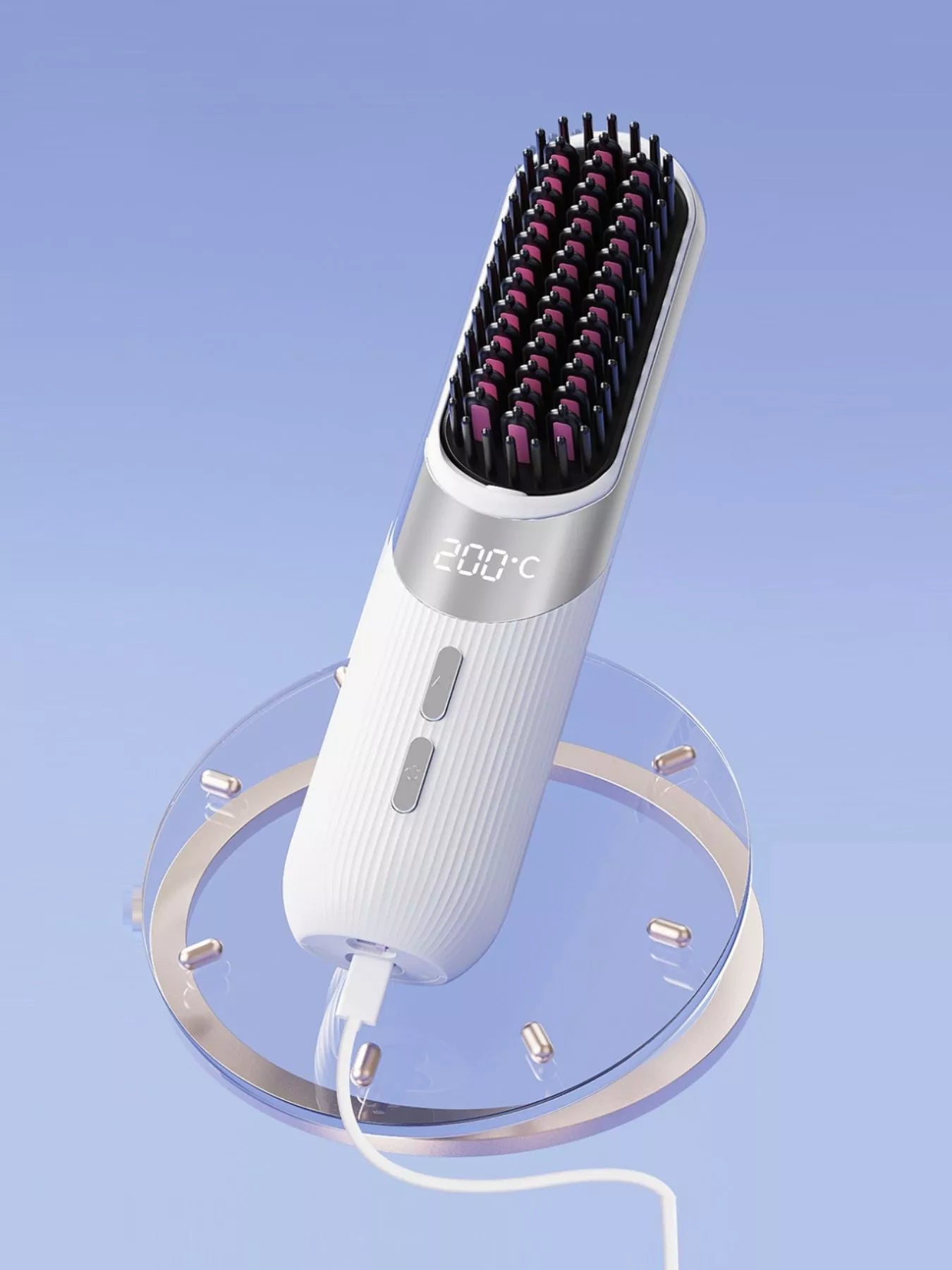 Portable Heated Straightening Comb - cas7m