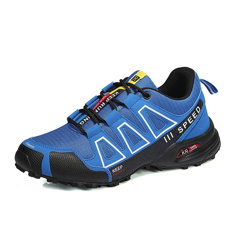Summer Hiking Shoes Outdoor Shoes Men's Super Lightweight Breathable Shock Absorption Off-road Trekking Shoes - cas7m