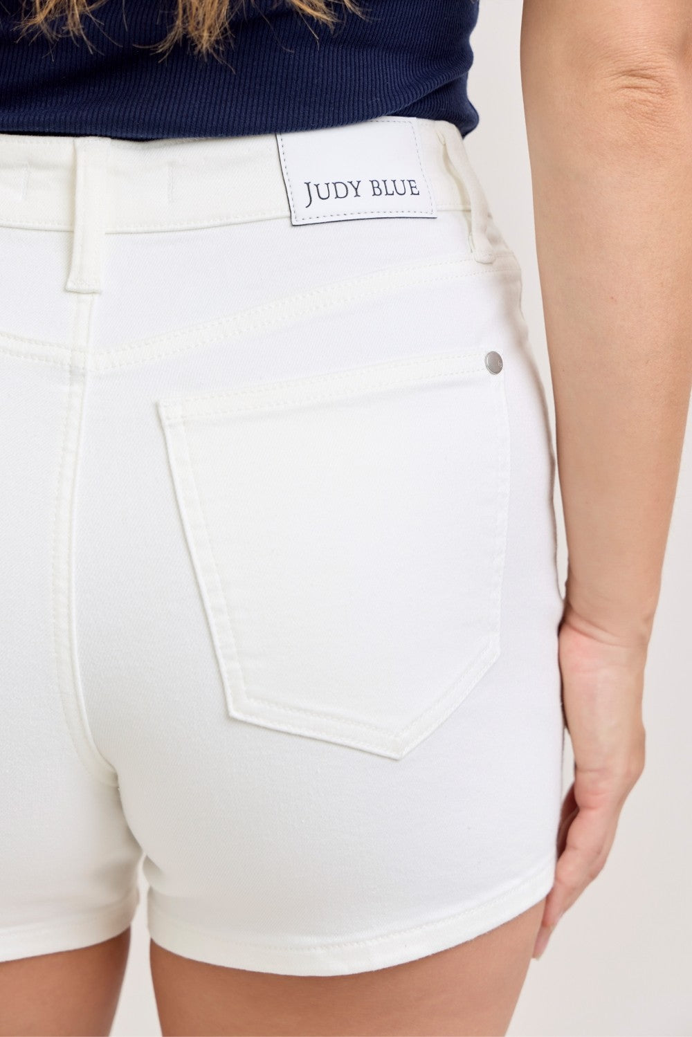 Judy Blue Full Size High-Waisted Slim Short Plus Size - cas7m