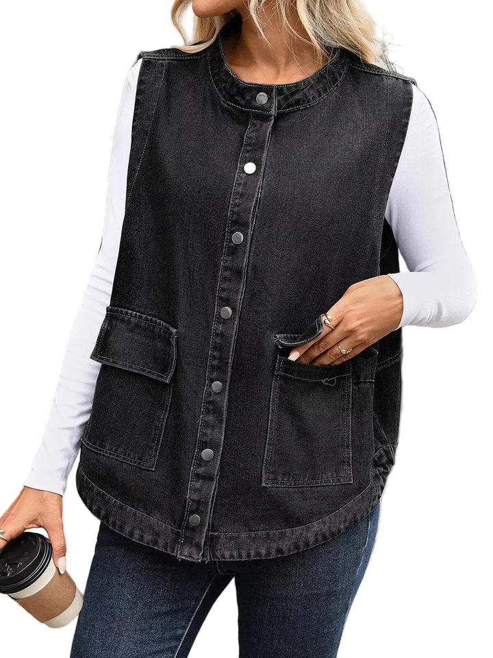 Rayon Buttoned Pocketed Top – Comfortable & Stylish - cas7m