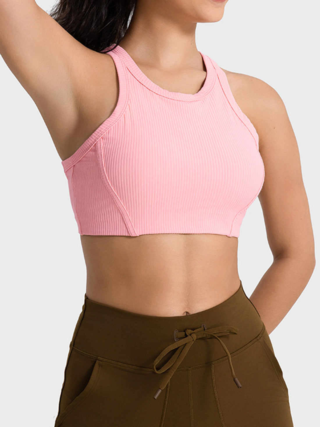 Millennia Wide Strap Cropped Sport Tank - cas7m