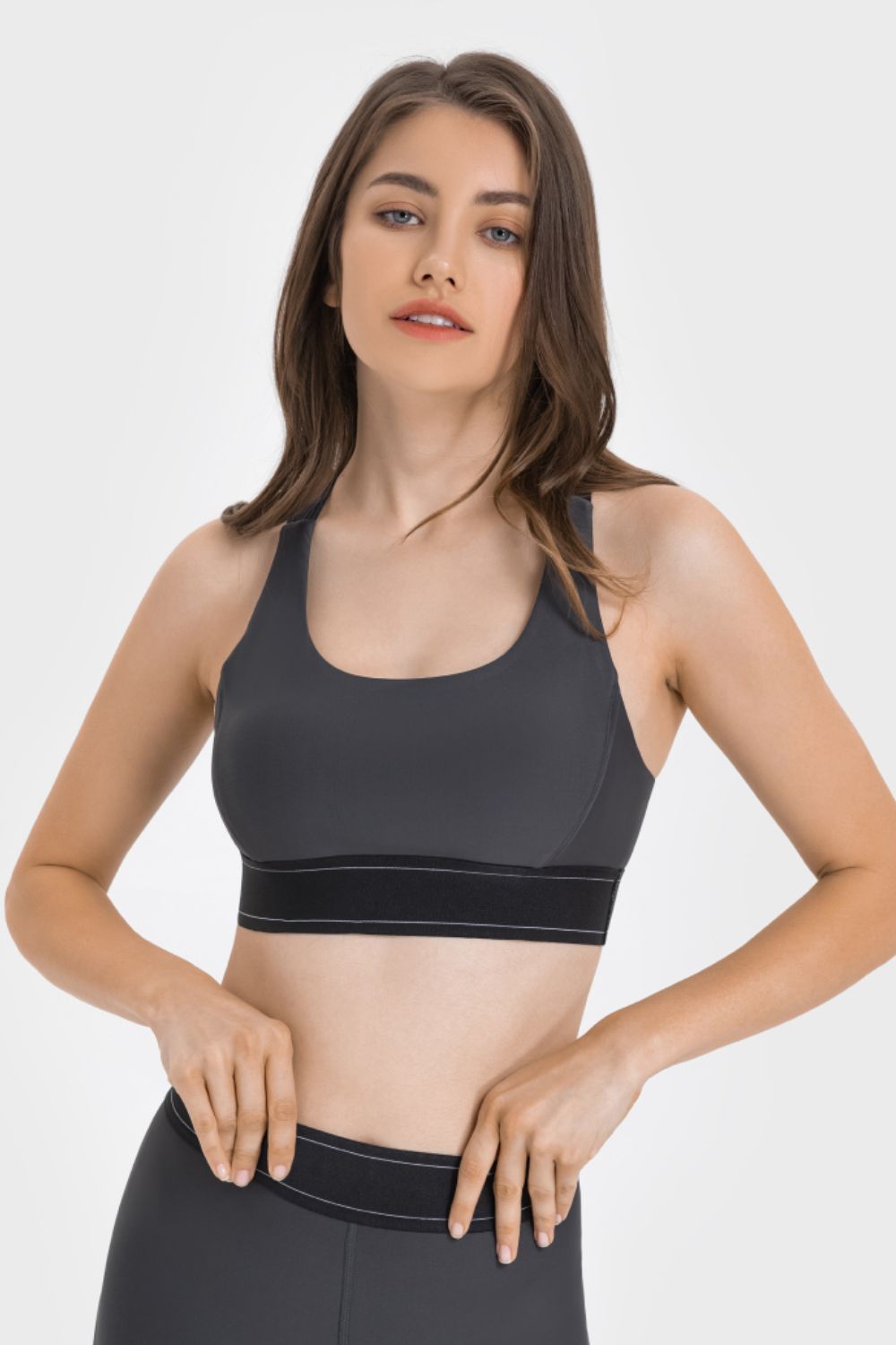 Millennia Contrast Sports Bra - cas7m