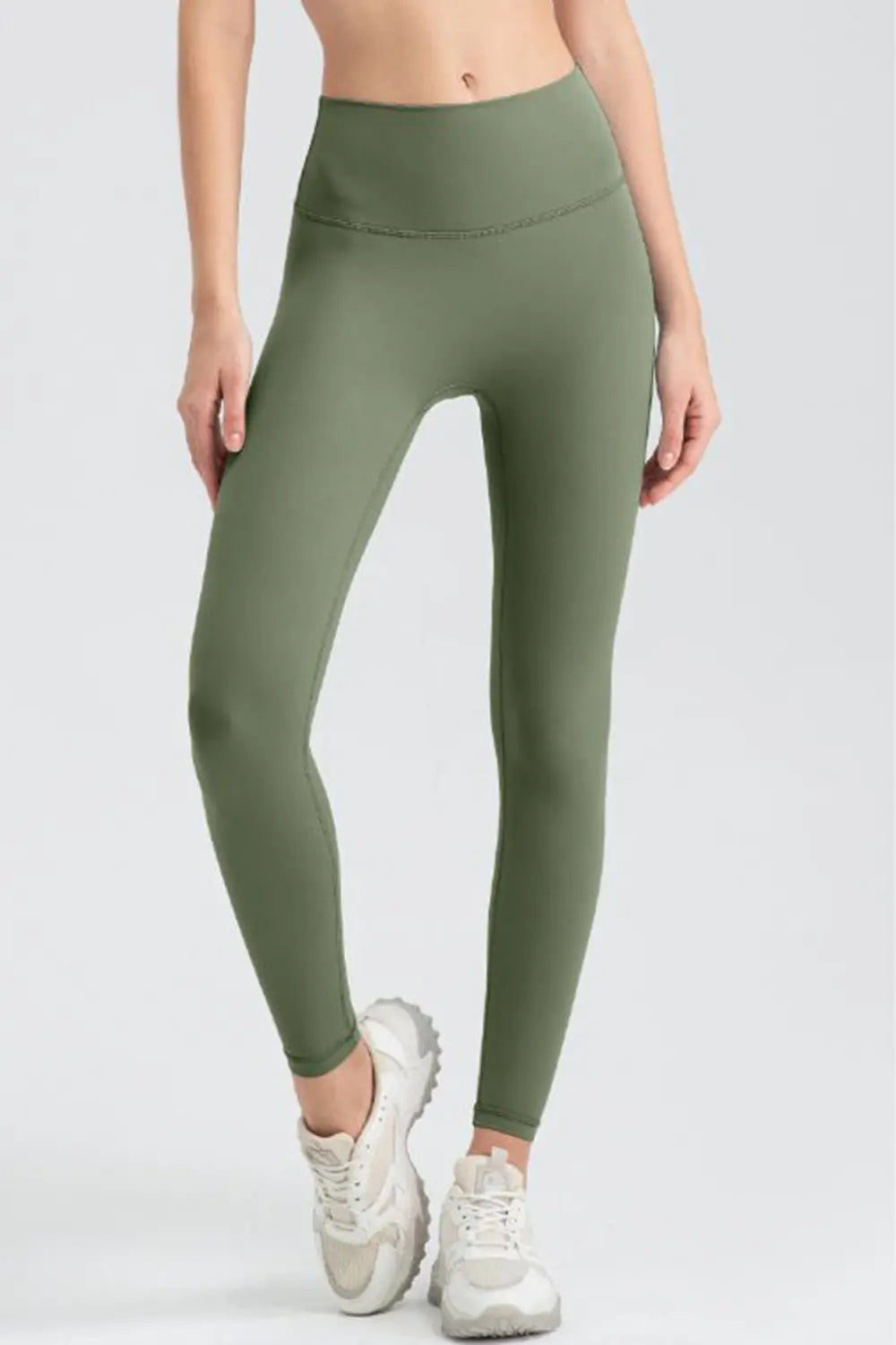 Wide Waistband Sport Leggings - cas7m