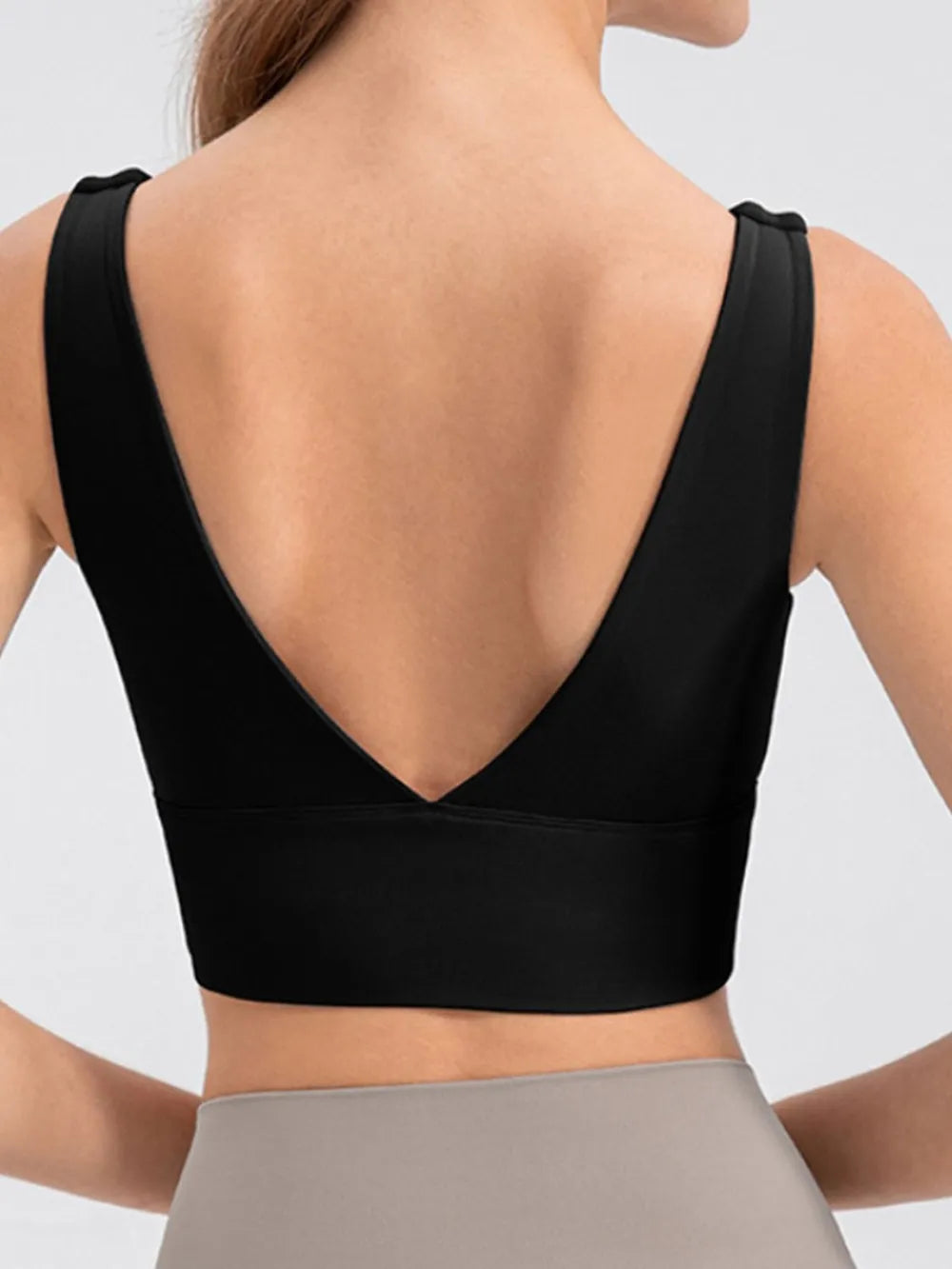 Scoop Neck Wide Strap Active Tank - cas7m