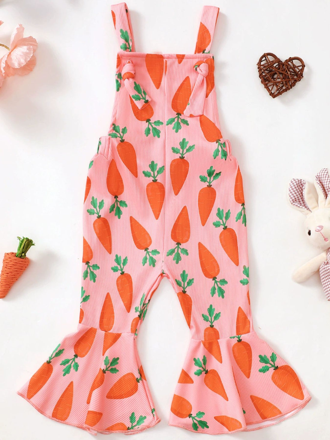 Children's Printed Flare Overalls - cas7m