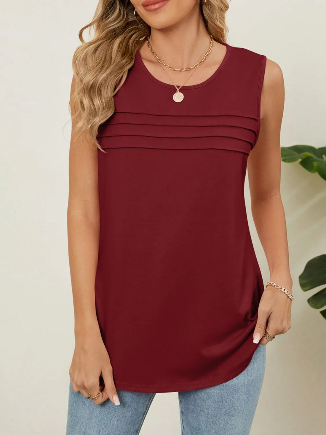 Round Neck Tank - cas7m