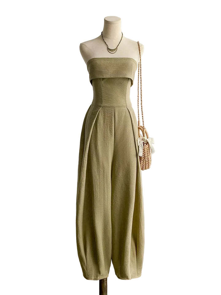 Wide Leg Tube Jumpsuit - cas7m