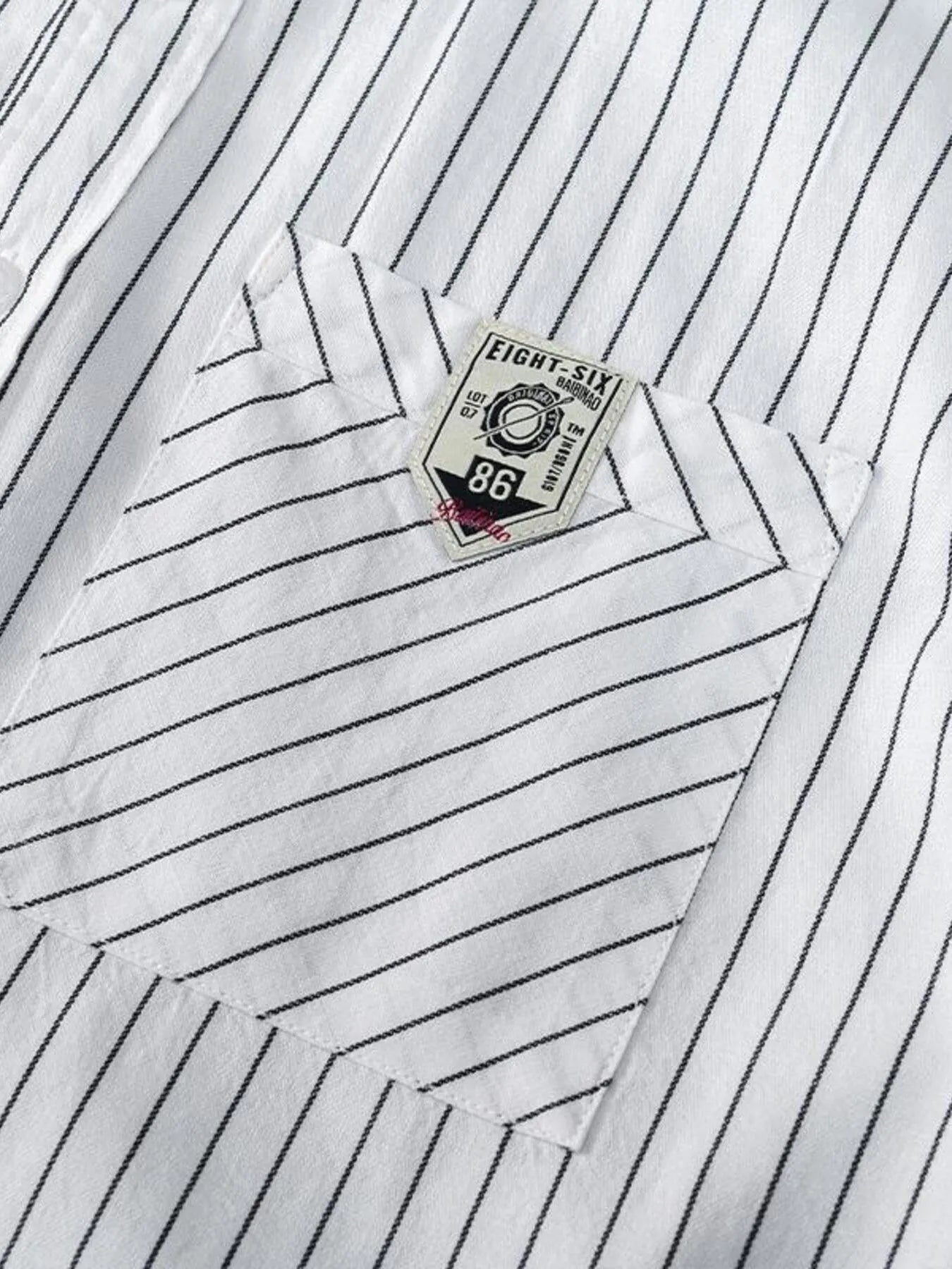 Men's Plus Size Striped Button Up Long Sleeve Shirt - cas7m