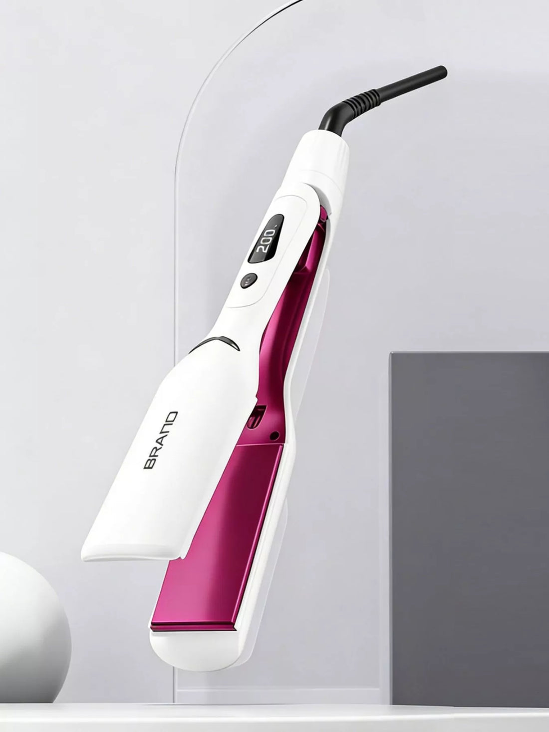 Salon-Quality Adjustable Hair Straightener with Safe Heat Control - cas7m