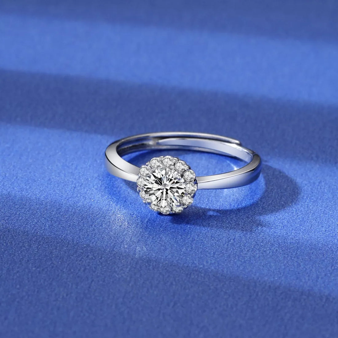 1 Carat Moissanite 925 Sterling Silver Ring - cas7m