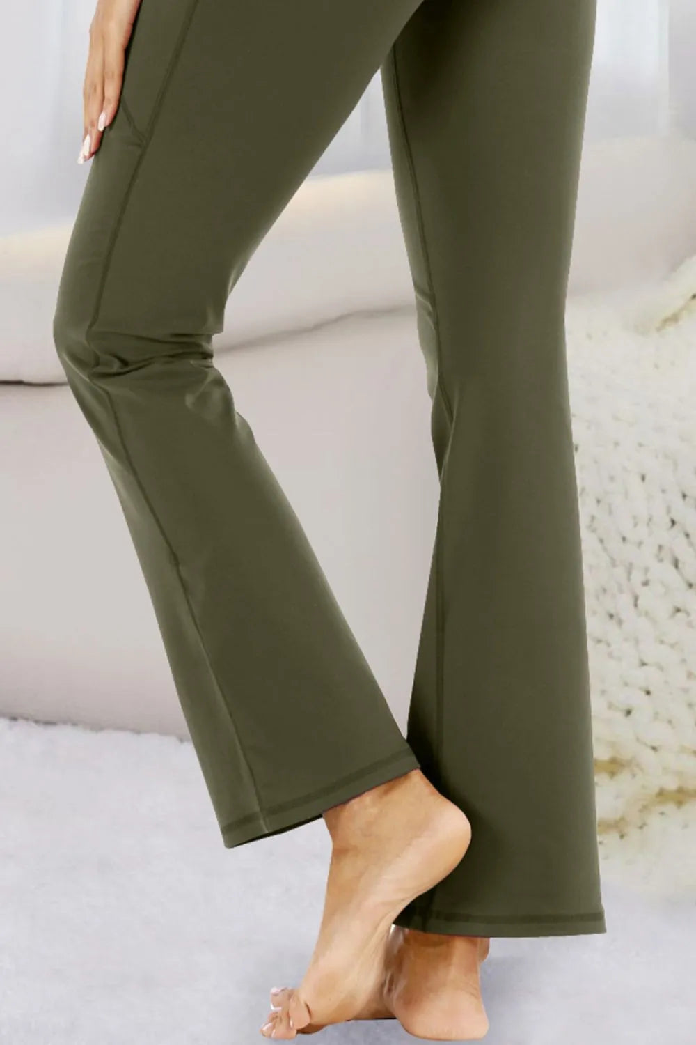 Pocketed High Waist Active Pants - cas7m