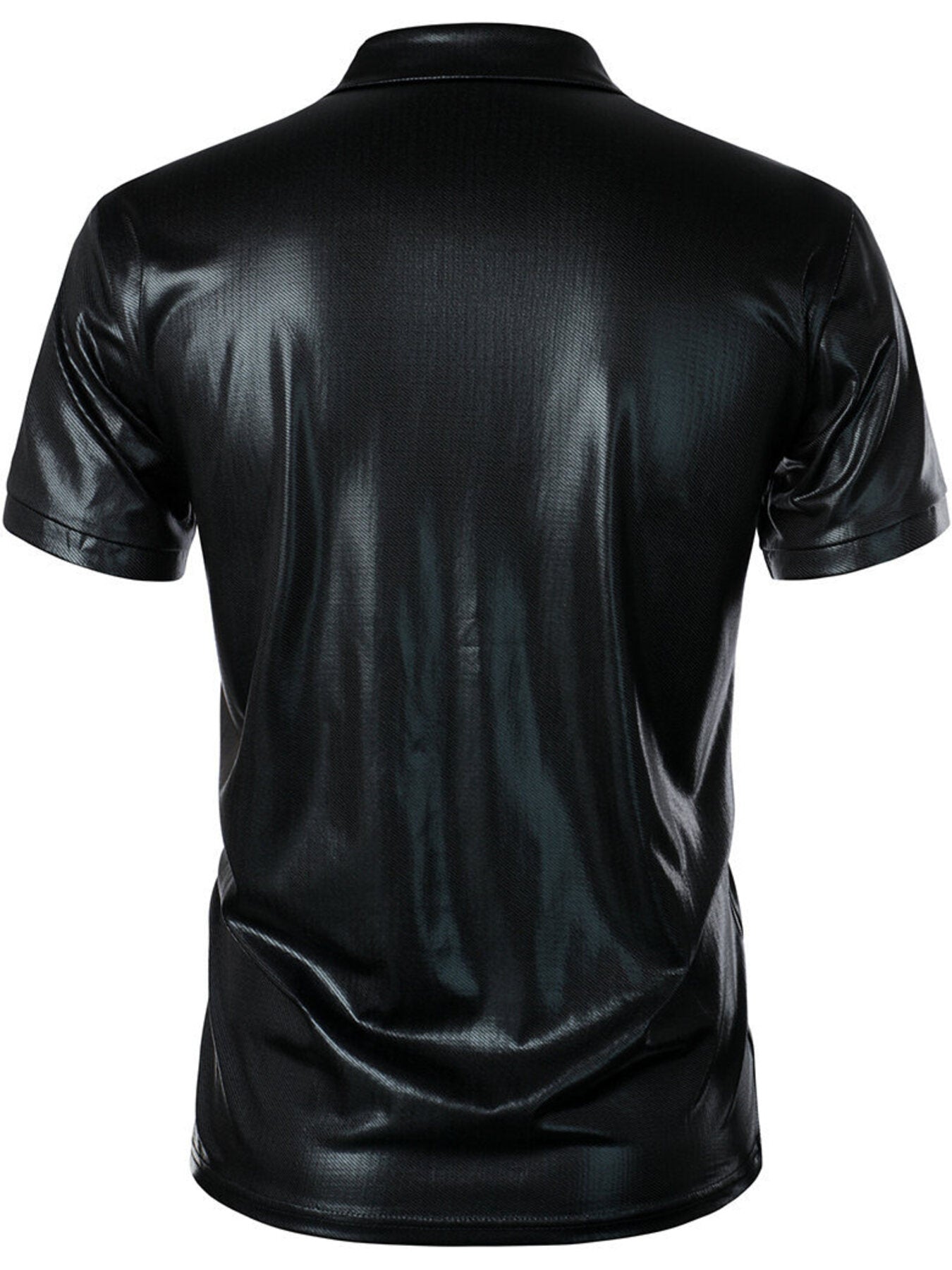 Men's Collared Neck Short Sleeve Polo - cas7m