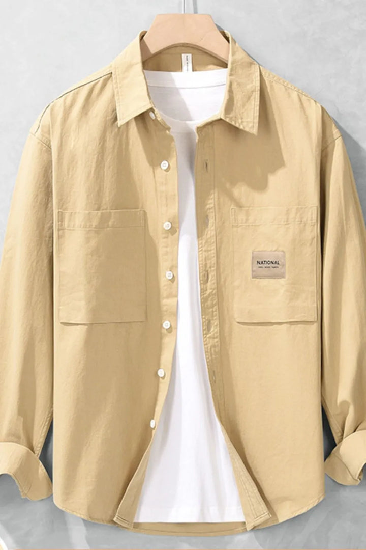 Men's Long Sleeve Button-Up Shirt - cas7m