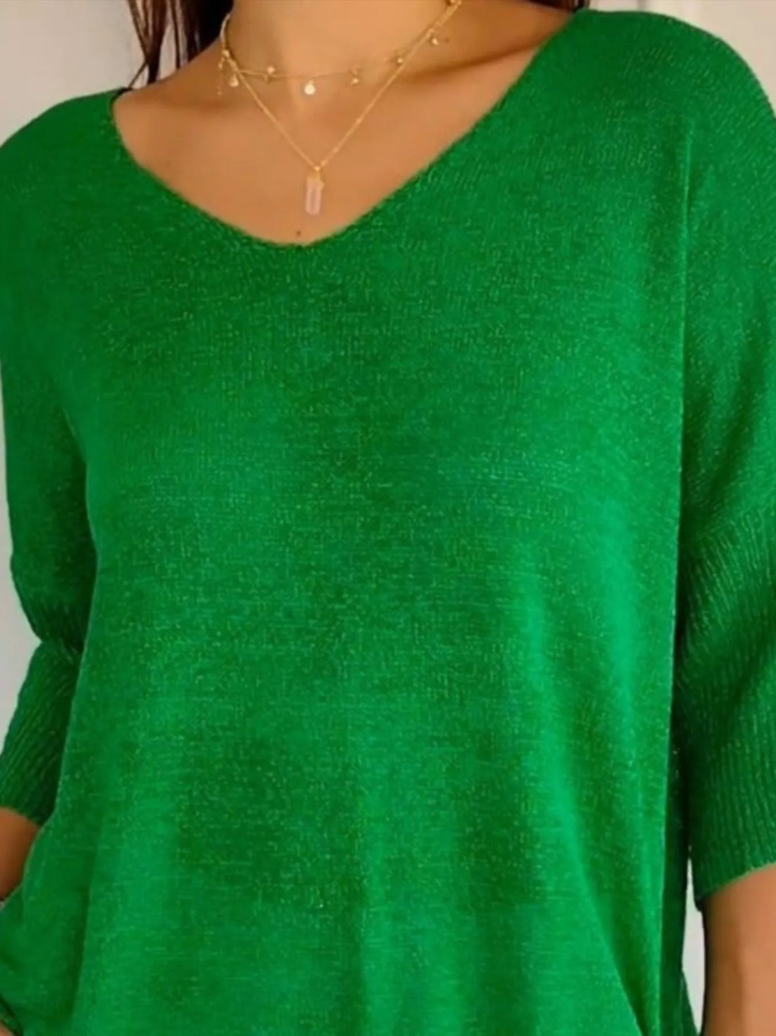 Full Size Relaxed Fit Ribbed Hem Sweater Plus Size - cas7m