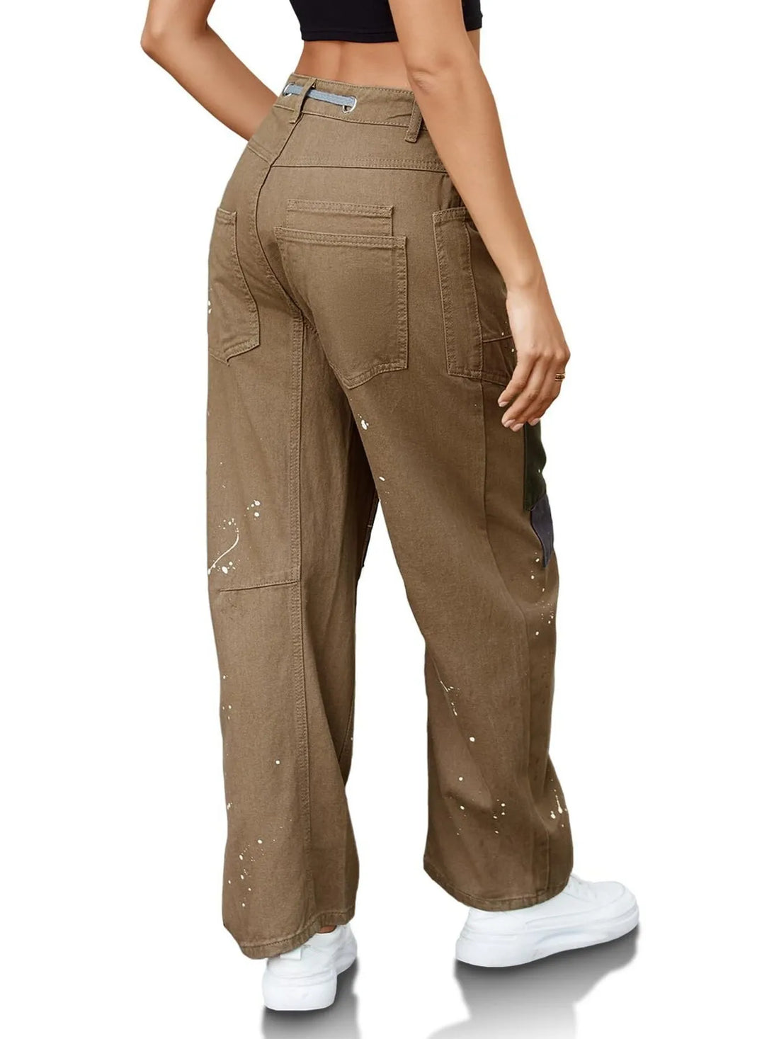 Washed Wide Leg Jeans - cas7m