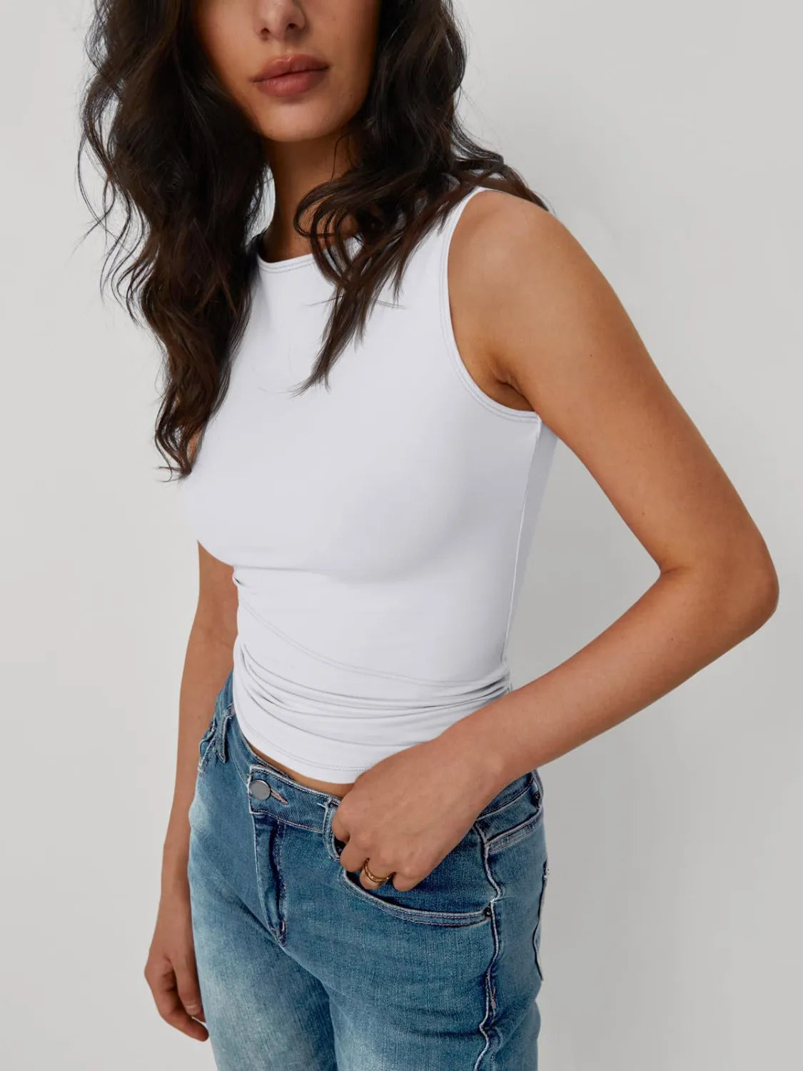 2 Piece Round Neck Tank - cas7m