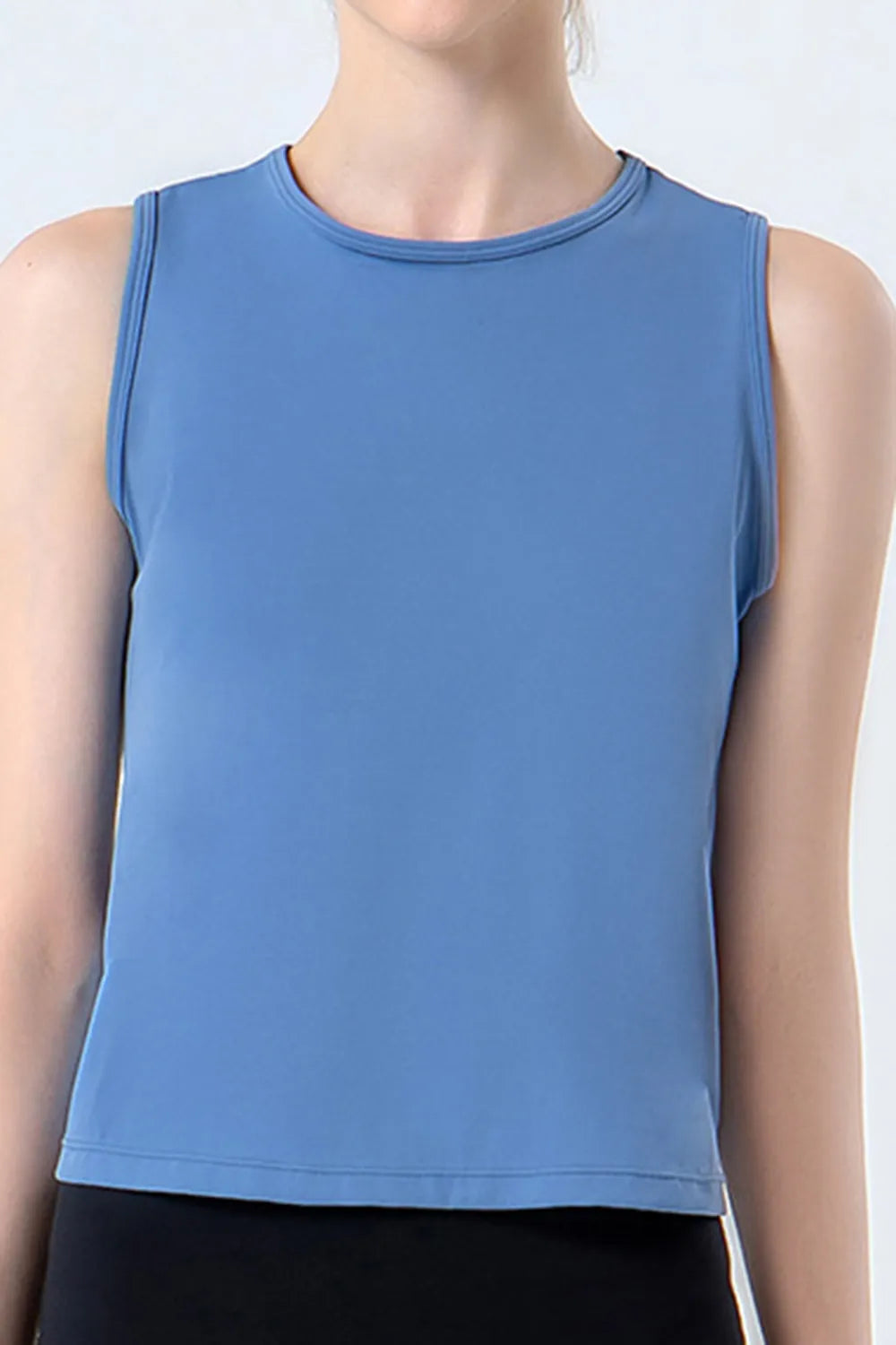 Round Neck Active Tank - cas7m