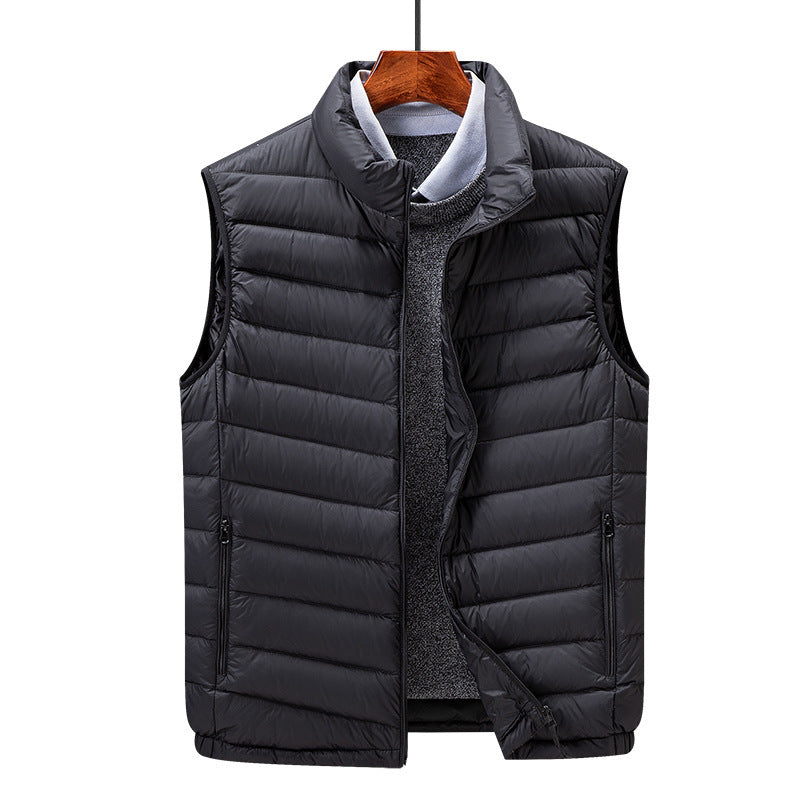 Men's Casual Vest Stand-up Collar Thermal Vest - cas7m