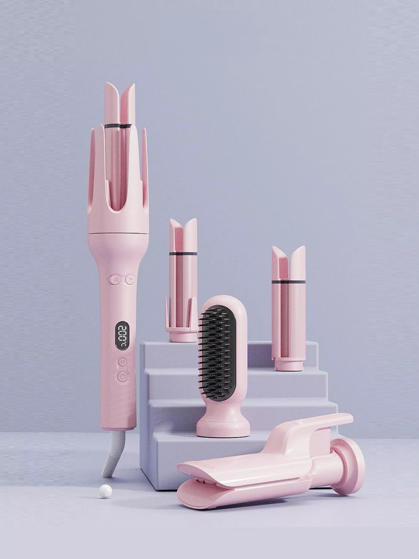 Auto-Rotate Ceramic Curling Iron: Salon-Quality Curls at Home - cas7m