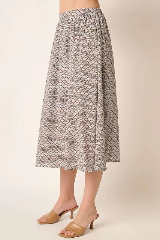Mittoshop Printed Midi Skirt - cas7m