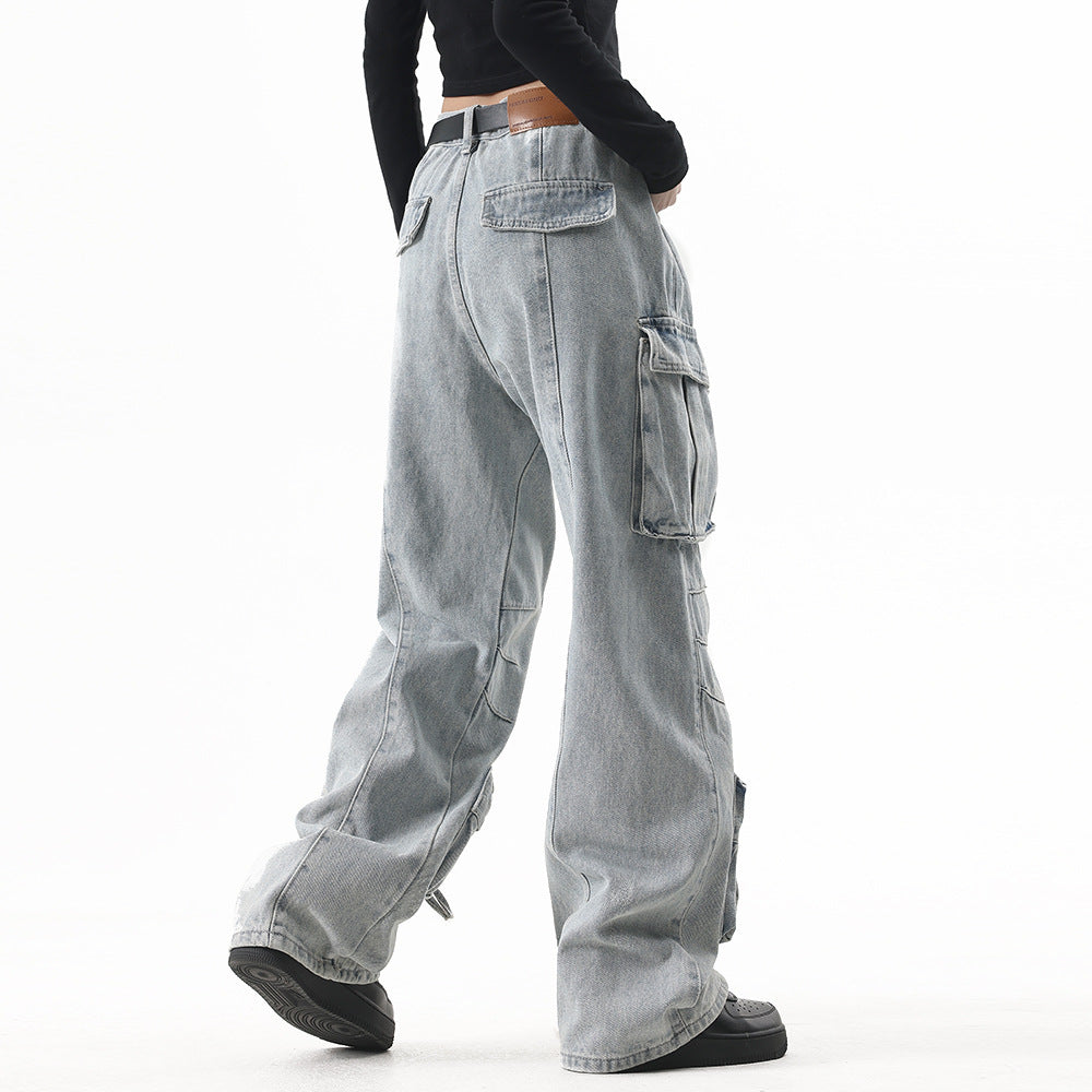 Multi-Pocket Workwear Jeans For Men And Women - cas7m