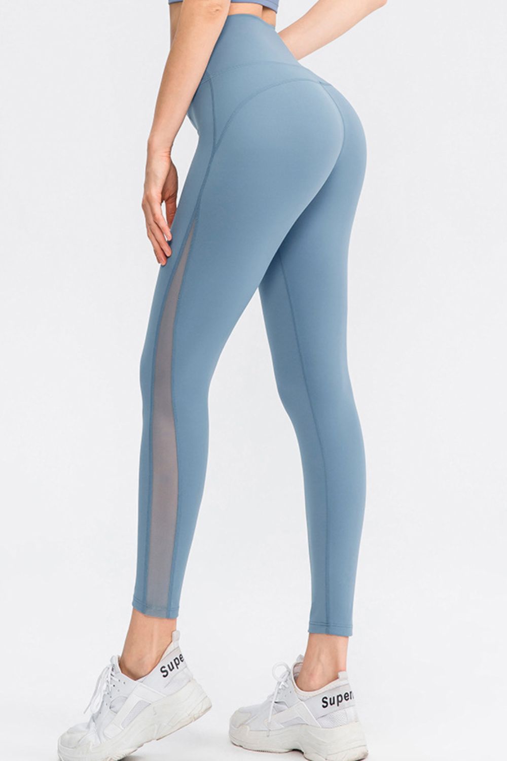Wide Waistband Slim Fit Long Sports Pants - cas7m