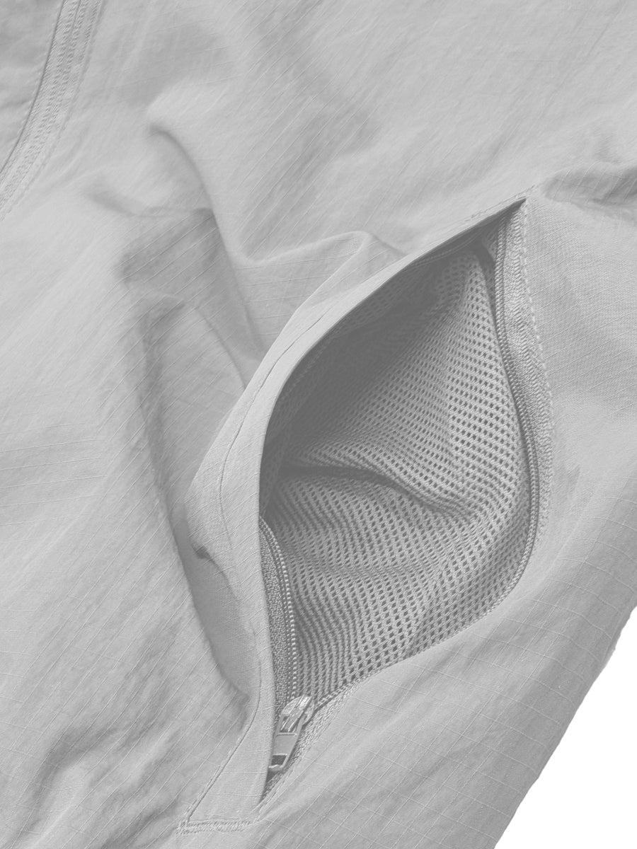 Nylon Quarter Zip Up Pullover