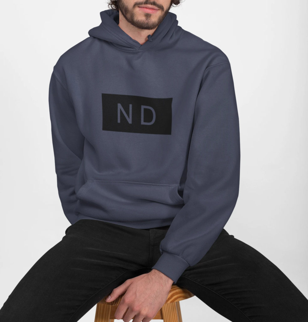 Mens Street Style ND Hooded Sweatshirt - cas7m