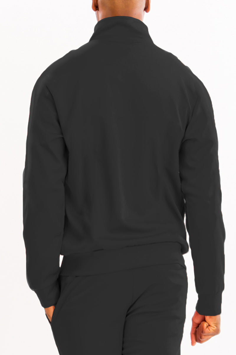 Essential Basic Plain Solid Track Jacket J201