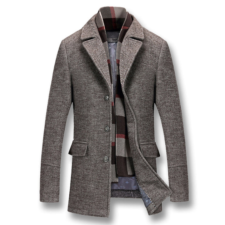 Men's Winter Coats Thick Cotton Wool Jackets - cas7m