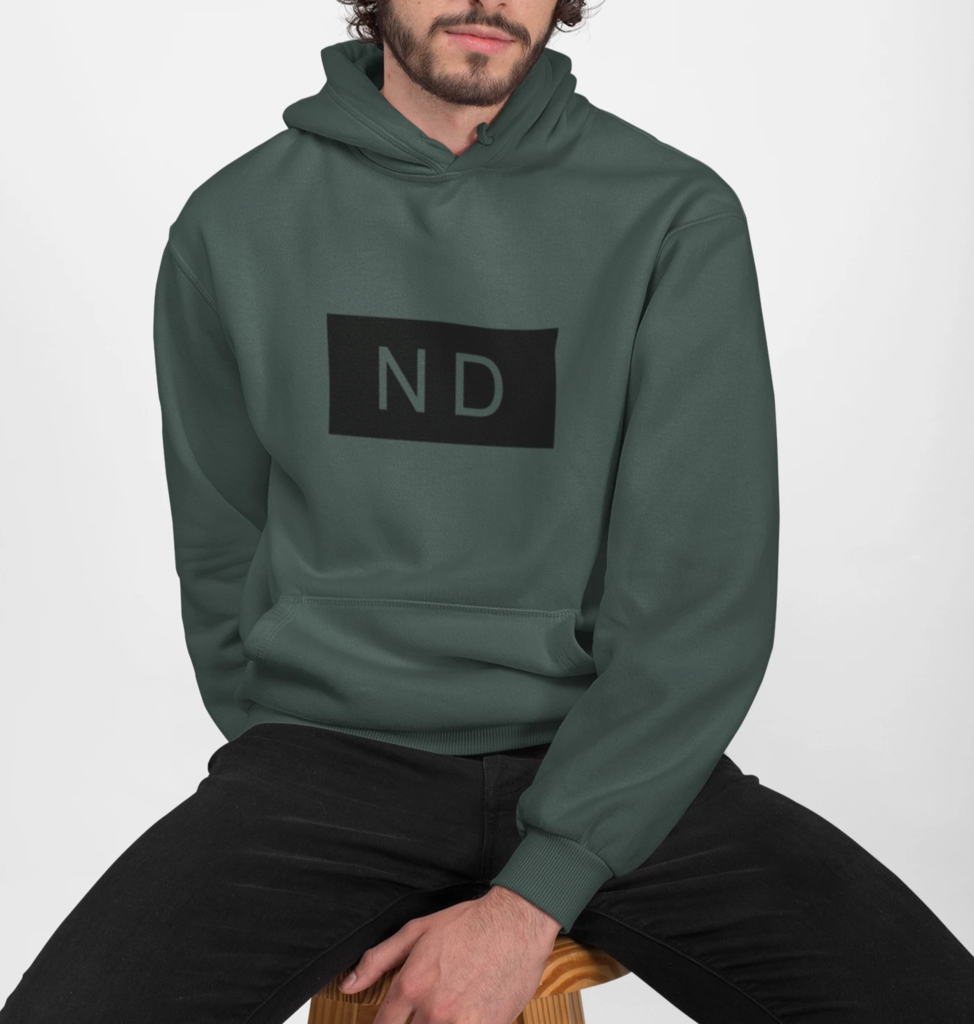 Mens Street Style ND Hooded Sweatshirt - cas7m