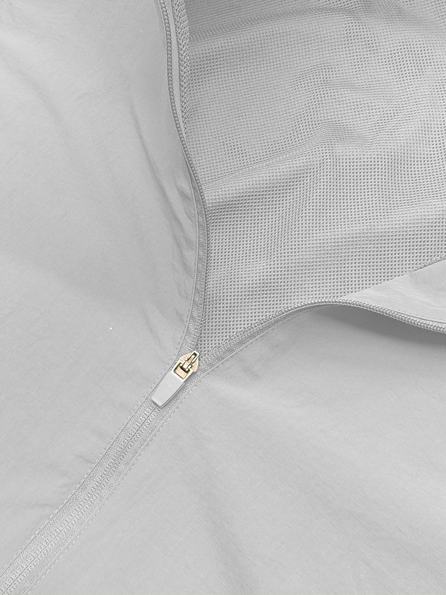 Nylon Quarter Zip Up Pullover