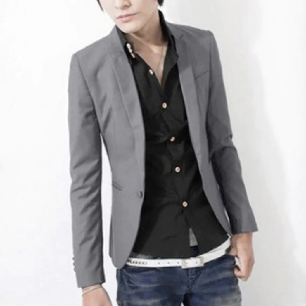 Mens Slim Fit Casual Blazer - cas7m