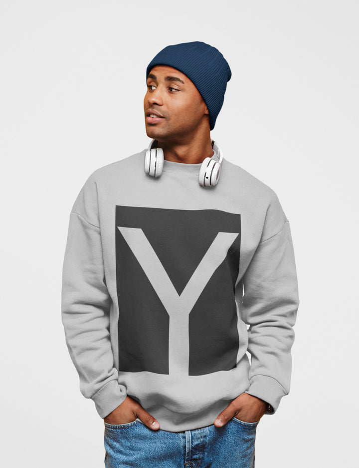 Mens Y Logo Crewneck Sweatshirt - cas7m