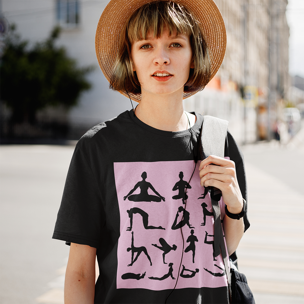 Yoga Sanctuary Print T-Shirt - cas7m