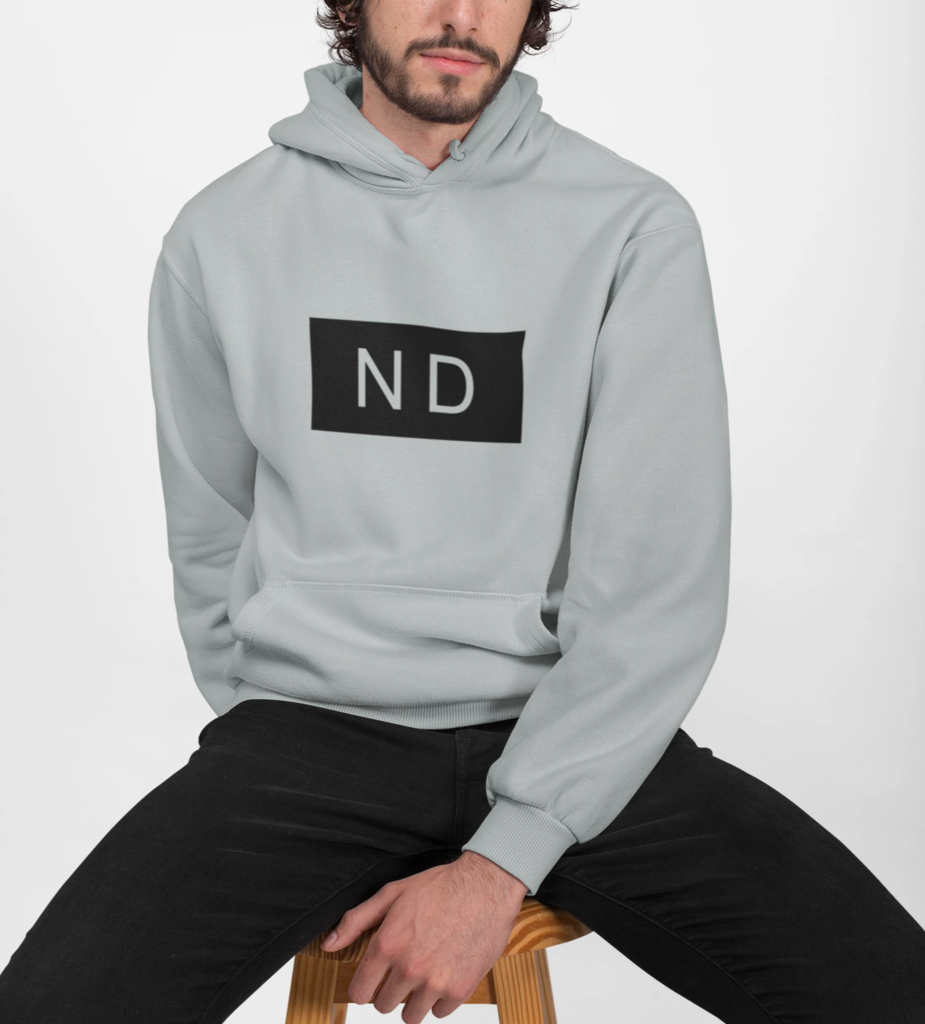 Mens Street Style ND Hooded Sweatshirt - cas7m