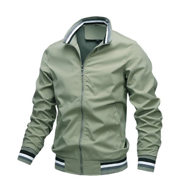 Men's Bomber Jacket Autumn Mens Casual Slim Fit Windproof Jacket - cas7m
