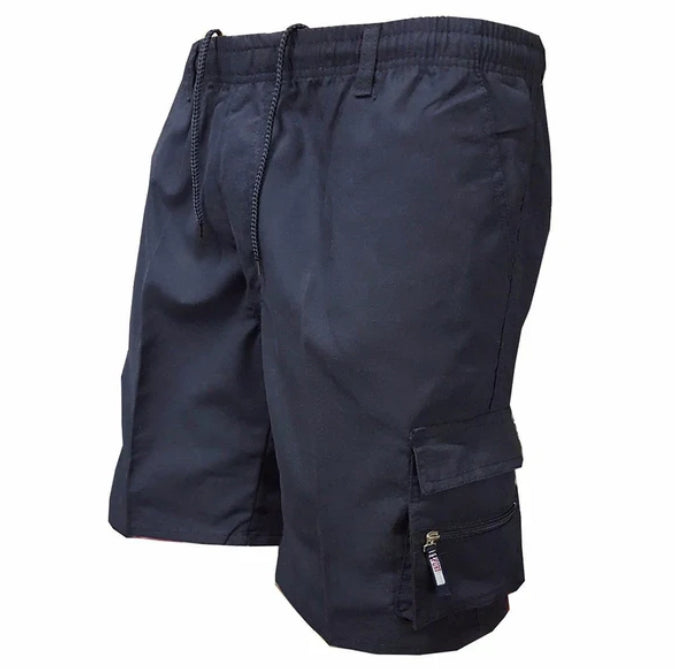 Mens Casual Summer Elastic Waist Shorts - cas7m