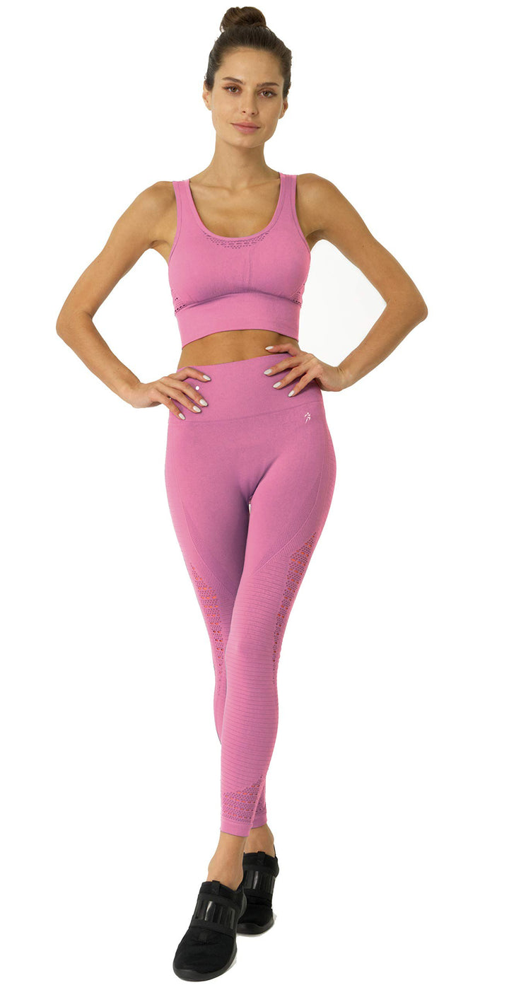 Mesh Seamless Set - Pink - cas7m