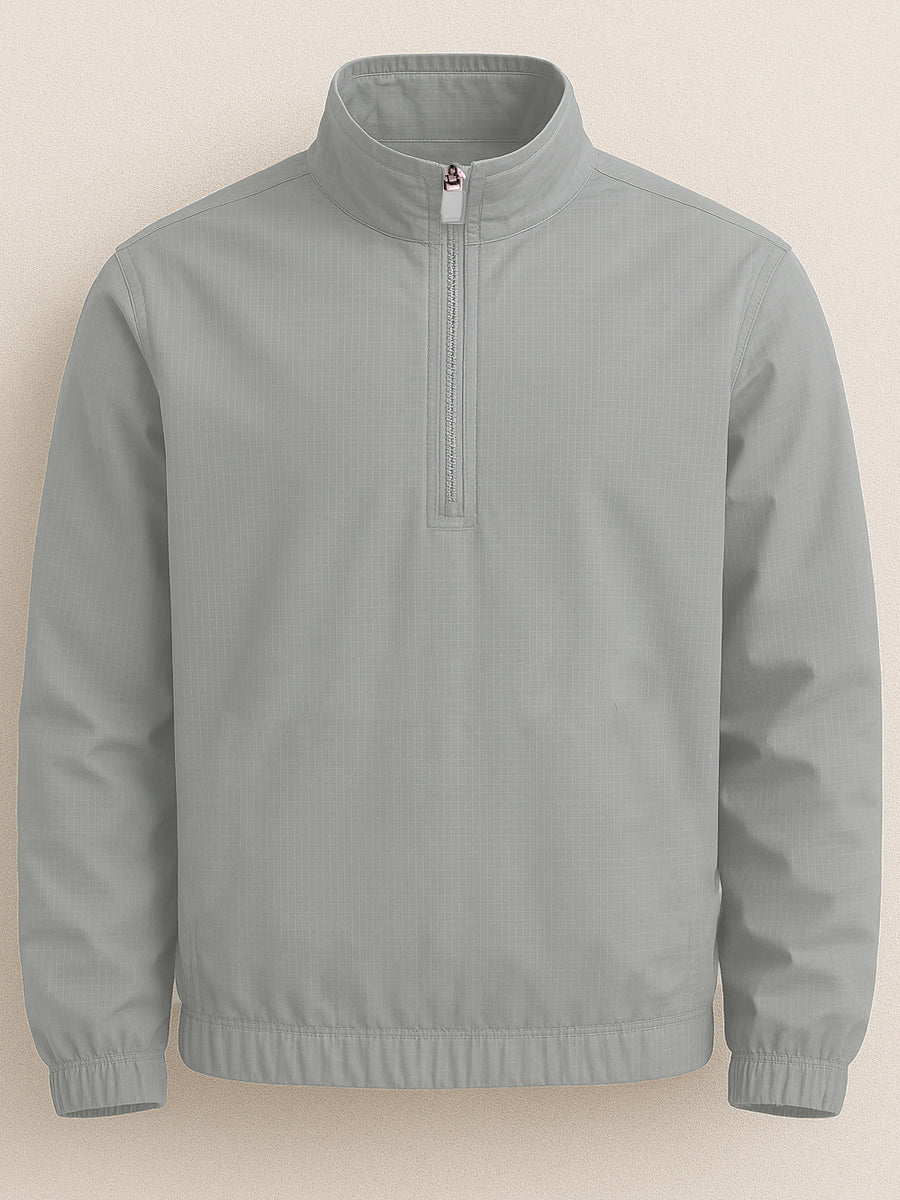 Nylon Quarter Zip Up Pullover