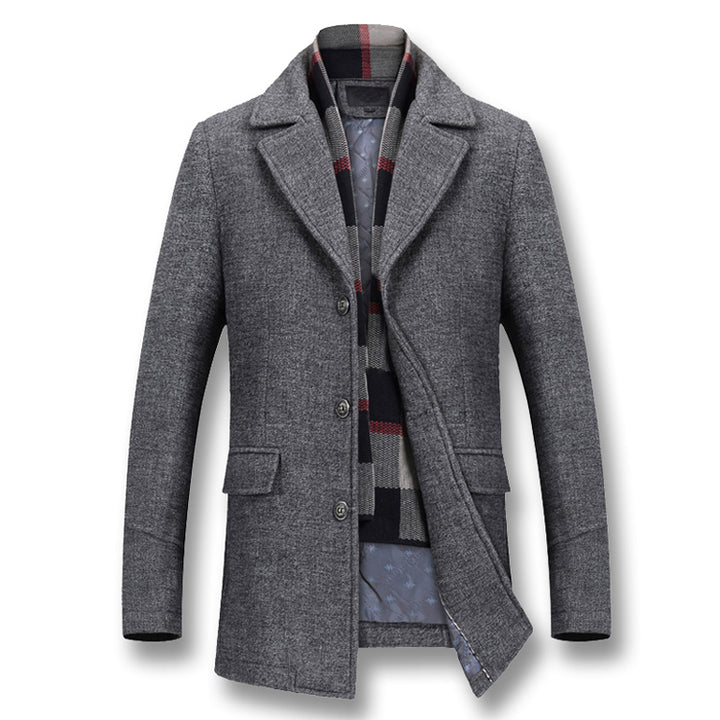 Men's Winter Coats Thick Cotton Wool Jackets - cas7m