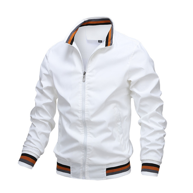 Men's Bomber Jacket Autumn Mens Casual Slim Fit Windproof Jacket - cas7m